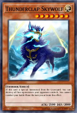 Thunderclap Skywolf Yu-Gi-Oh card
