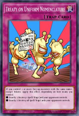 Treaty on Uniform Nomenclature Yu-Gi-Oh card