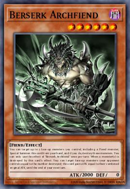 Berserk Archfiend Yu-Gi-Oh card