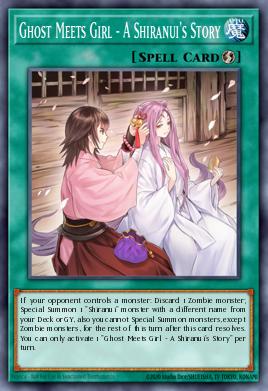 Ghost Meets Girl - A Shiranui's Story Yu-Gi-Oh card