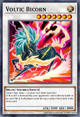 Voltic Bicorn Yu-Gi-Oh card