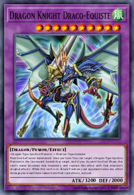 Dragon Knight Draco-Equiste Yu-Gi-Oh card