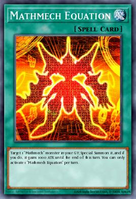 Mathmech Equation Yu-Gi-Oh card