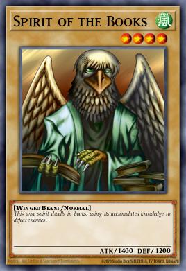 Spirit of the Books Yu-Gi-Oh card