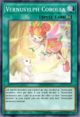 Vernusylph Corolla Yu-Gi-Oh card