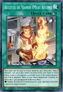 Recette de Viande (Meat Recipe) Yu-Gi-Oh card