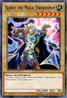 Trance the Magic Swordsman Yu-Gi-Oh card