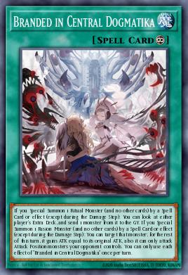 Branded in Central Dogmatika Yu-Gi-Oh card