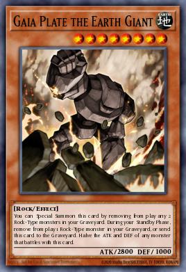 Gaia Plate the Earth Giant Yu-Gi-Oh card