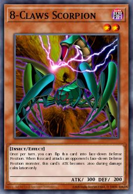 8-Claws Scorpion Yu-Gi-Oh card