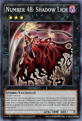 Number 48: Shadow Lich Yu-Gi-Oh card
