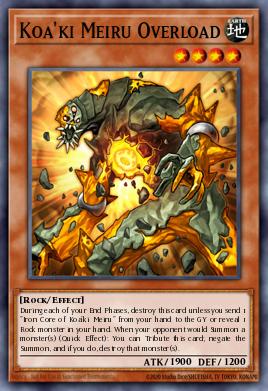 Koa'ki Meiru Overload Yu-Gi-Oh card
