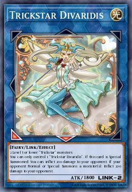 Trickstar Divaridis Yu-Gi-Oh card