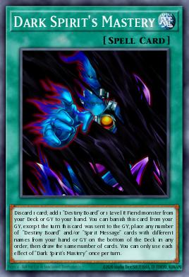 Dark Spirit's Mastery Yu-Gi-Oh card