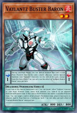 Vaylantz Buster Baron Yu-Gi-Oh card