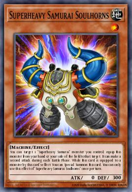 Superheavy Samurai Soulhorns Yu-Gi-Oh card