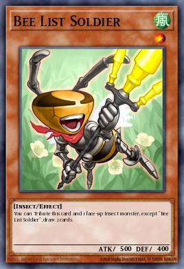 Bee List Soldier Yu-Gi-Oh card