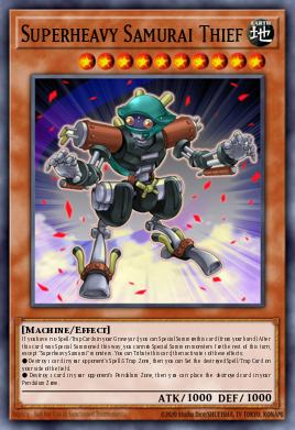 Superheavy Samurai Thief Yu-Gi-Oh card