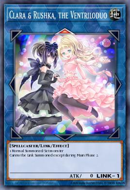Clara & Rushka, the Ventriloduo Yu-Gi-Oh card