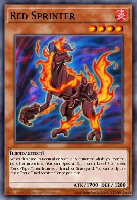 Red Sprinter Yu-Gi-Oh card