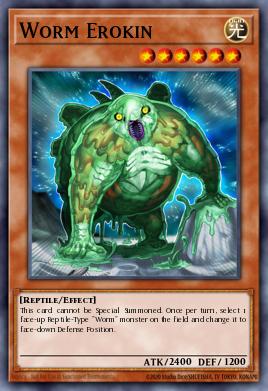 Worm Erokin Yu-Gi-Oh card