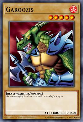 Garoozis Yu-Gi-Oh card