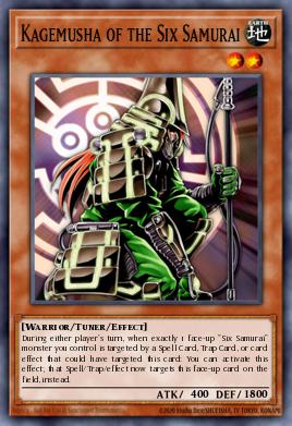 Kagemusha of the Six Samurai Yu-Gi-Oh card