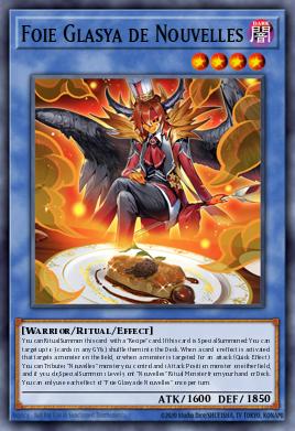 Foie Glasya de Nouvelles Yu-Gi-Oh card