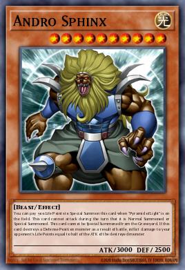 Andro Sphinx Yu-Gi-Oh card