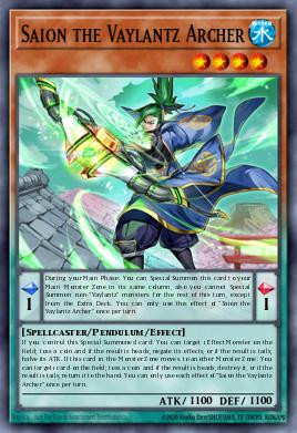 Saion the Vaylantz Archer Yu-Gi-Oh card