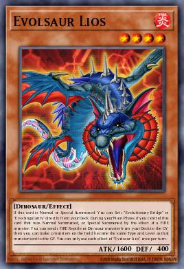 Evolsaur Lios Yu-Gi-Oh card
