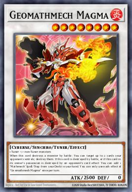 Geomathmech Magma Yu-Gi-Oh card