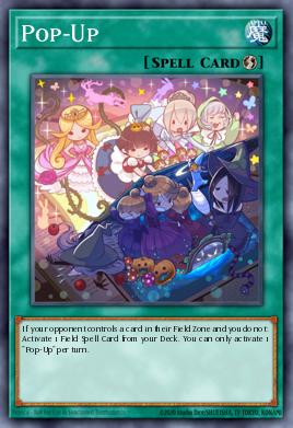 Pop-Up Yu-Gi-Oh card