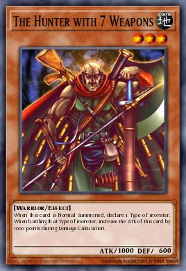 The Hunter with 7 Weapons Yu-Gi-Oh card