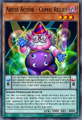 Abyss Actor - Comic Relief Yu-Gi-Oh card