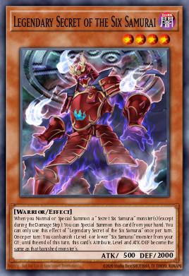 Legendary Secret of the Six Samurai Yu-Gi-Oh card