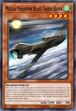 Mecha Phantom Beast Sabre Hawk Yu-Gi-Oh card