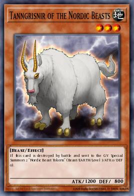 Tanngrisnir of the Nordic Beasts Yu-Gi-Oh card