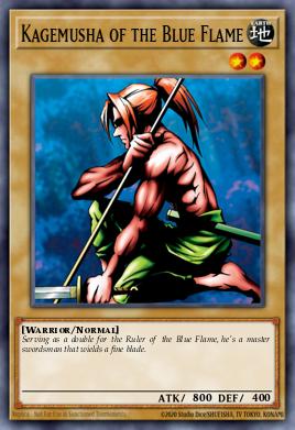 Kagemusha of the Blue Flame Yu-Gi-Oh card