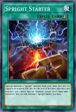 Spright Starter Yu-Gi-Oh card