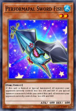 Performapal Sword Fish Yu-Gi-Oh card