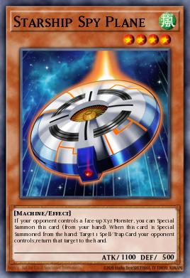 Starship Spy Plane Yu-Gi-Oh card