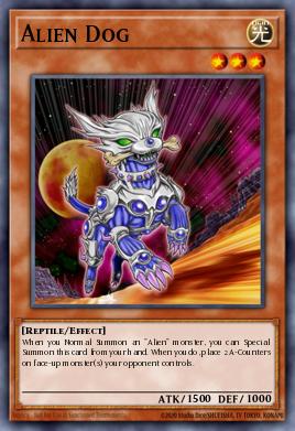 Alien Dog Yu-Gi-Oh card