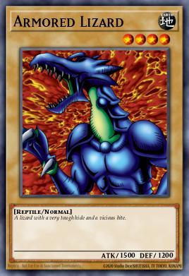 Armored Lizard Yu-Gi-Oh card