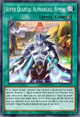 Super Quantal Alphancall Appeal Yu-Gi-Oh card