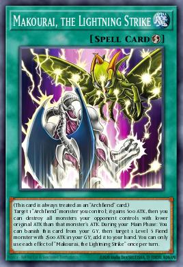 Makourai, the Lightning Strike Yu-Gi-Oh card