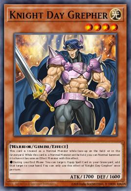 Knight Day Grepher Yu-Gi-Oh card