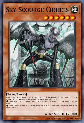 Sky Scourge Cidhels Yu-Gi-Oh card