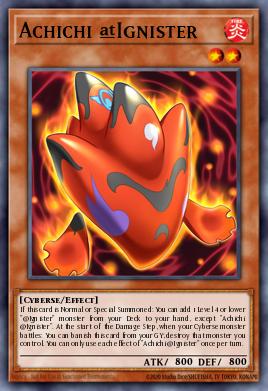 Achichi @Ignister Yu-Gi-Oh card