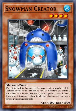 Snowman Creator Yu-Gi-Oh card